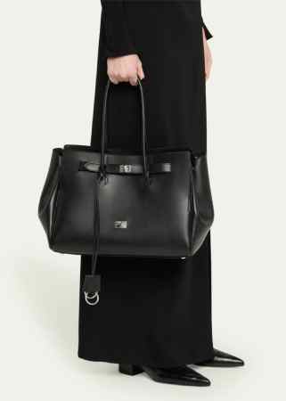 Bergdorf Goodman Bel Air Small Leather Top-Handle Bag