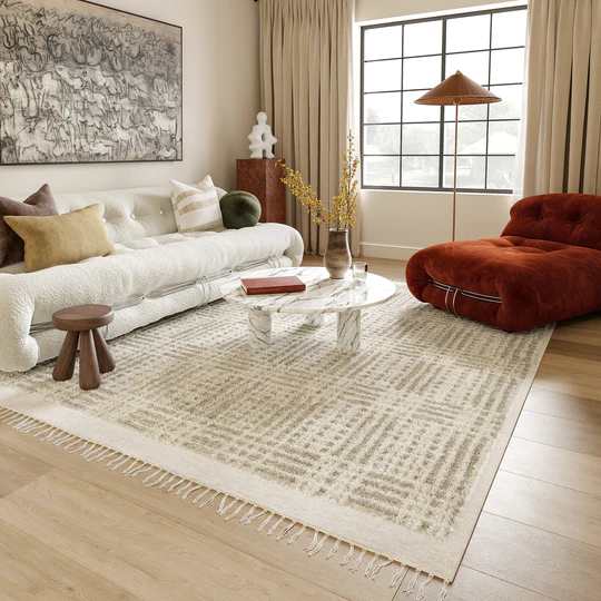 RugsUSA Crissy Crosshatch Shag Rug