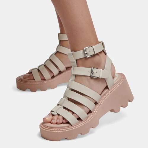 Dolce Vita Galore Sandals In Ivory Leather Review