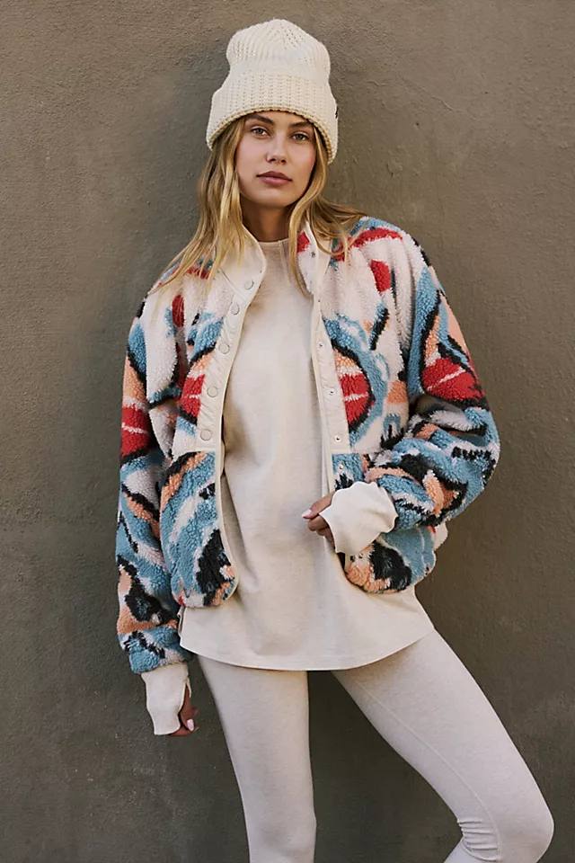 Free People Hit The Slopes Printed Fleece Jacket Review