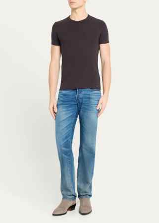 Bergdorf Goodman Men's Solid Stretch Jersey T-Shirt