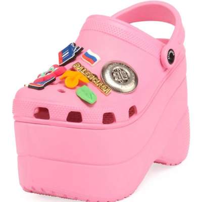 Neiman Marcus Balenciaga Embellished Platform Spike Texture Clog Review