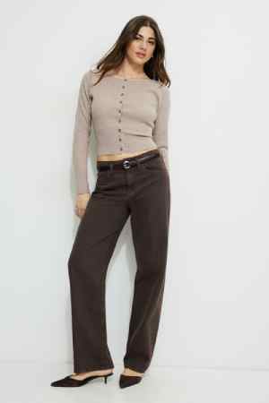 Dynamite Ribbed Cinch Hem Cardigan