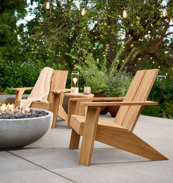 Rejuvenation Vaughn Teak Adirondack Chair